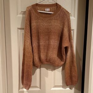 SO Warm Tan Crew Neck Sweater
